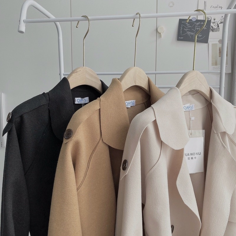 Áo mangto dạ dáng dài chất da len siêu dày dặn ( hàng chuẩn ảnh ) | BigBuy360 - bigbuy360.vn