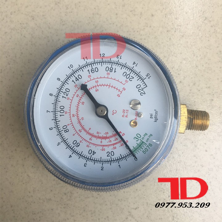 Mặt đồng hồ đo gas thay thế hạ áp Điện Lạnh Thuận Dung