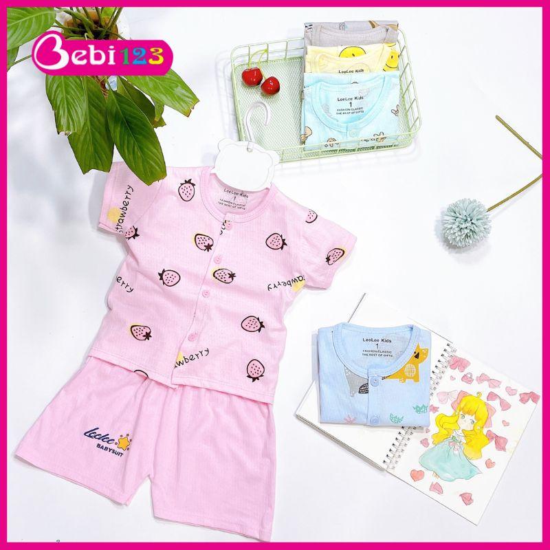Bộ LeeLee Kids Cài Nút Siêu Mềm Mát Cho Bé