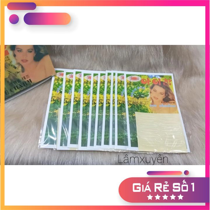 Hộp 50 miếng dán kích mí cô gái hộp xanh Siêu bám dính,thiết kế tiện dụng,dễ tháo gỡ,không kích ứng khó chịu