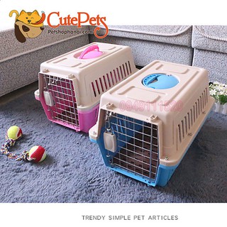 Lồng vận chuyển hàng không Size M 57x36x35cm dành cho thú cưng - Cutepets