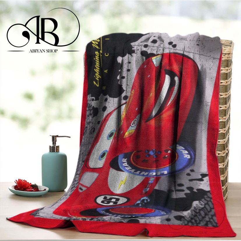 Khăn tắm in hình nhân vật hoạt hình MICROFIBER kích thước 70X140