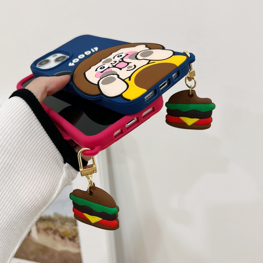 Ốp Điện Thoại Dẻo Họa Tiết Hoạt Hình Cô Gái Dễ Thương Chống Rơi Cho Iphone Xs Max XR 11 12 13 Pro Max