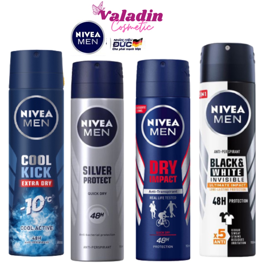 Xịt khử mùi nam NIVEA Men Anti-Perspirant 150ml /Sịt thơm body nam