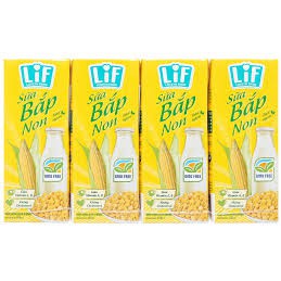 Sữa Bắp Non LiF Kun 180ml/4hộp ĐỦ VỊ , DATE MỚI