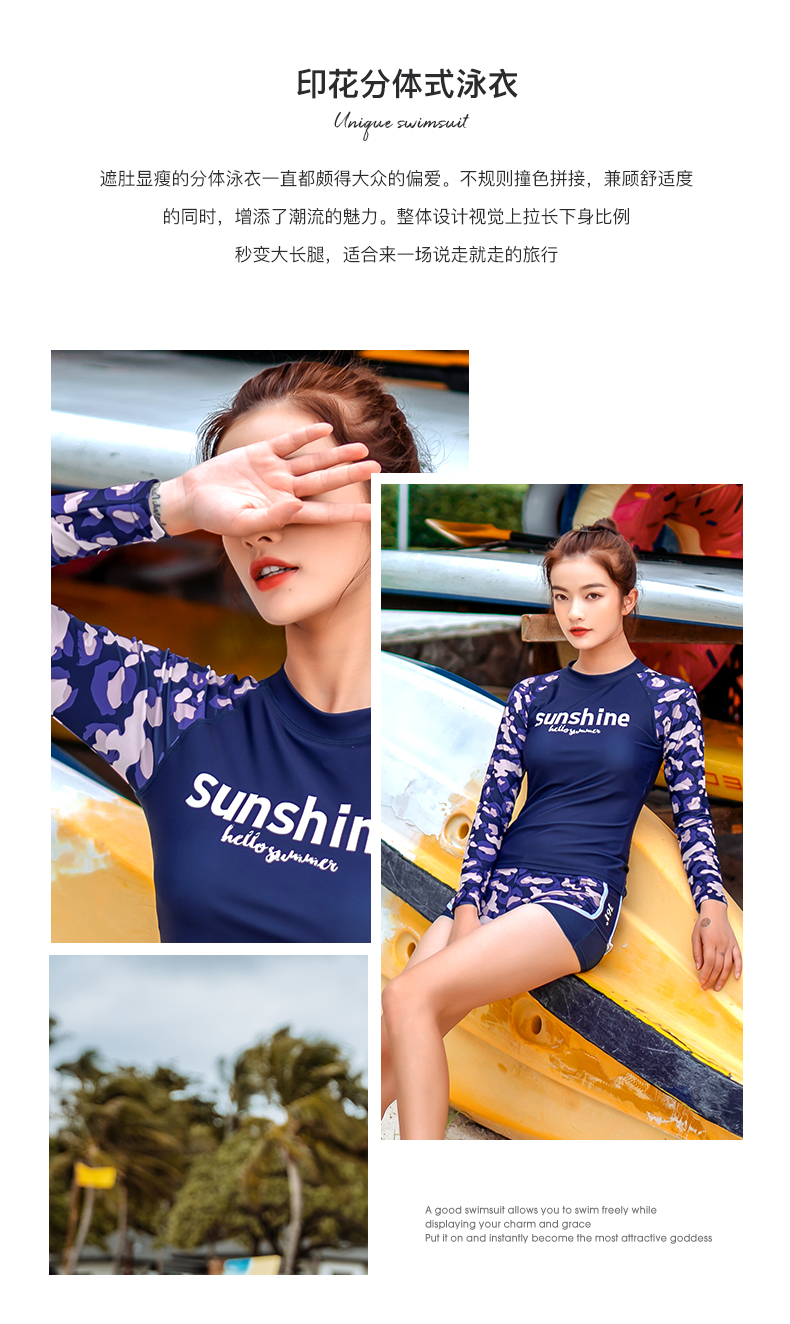 Bộ Đồ Bơi Liền Thân Dài Tay Thời Trang Cho Nữ 361 | BigBuy360 - bigbuy360.vn