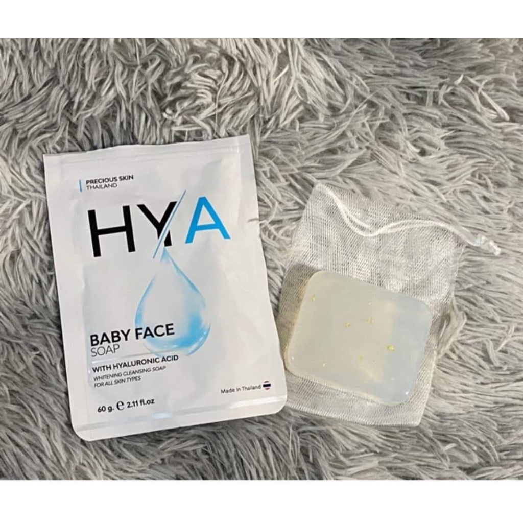 (FACE) 01 Cục Xà Bông Sáng Da Phục Hồi Dành Cho Da Mặt Precious Skin Hya Baby Face Thái Lan 60gram