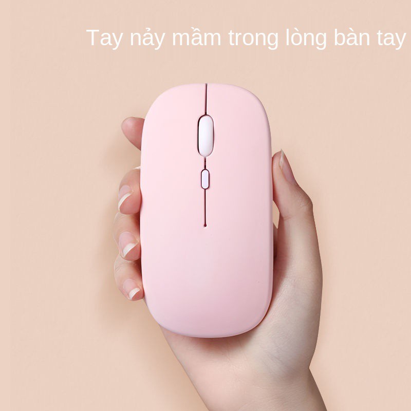 Sạc Chuột Không Dây Bluetooth Im Lặng Dễ Thương Cô Gái