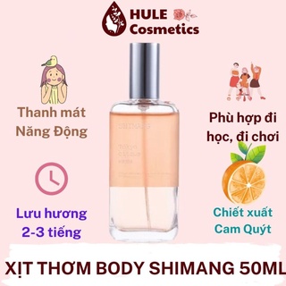 Xịt thơm body mist Shimang Tokyo Citrus 50ml hương cam hule