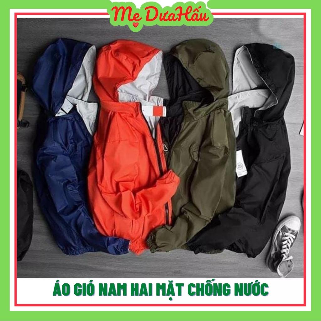 Áo gió nam 2 mặt chống nước, áo khoác nam chống gió - chống nước - chống lạnh - chống nắng hiệu quả.