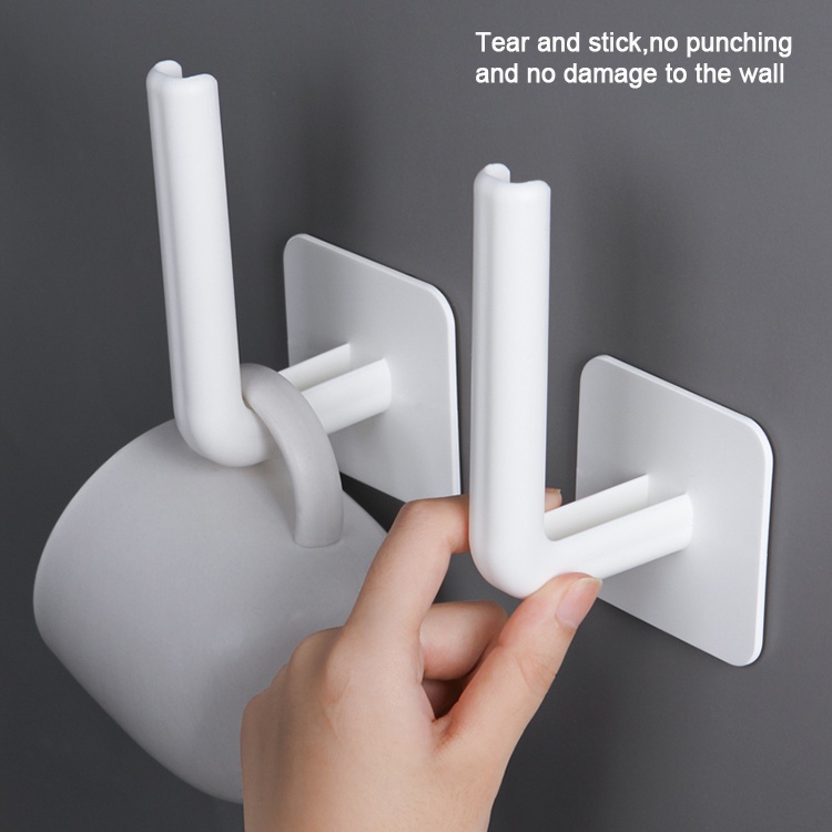 Giá Đỡ Nắp Nồi Gắn Tường Có Móc Treo Khăn Tiện Dụng Cho Nhà Bếp/ Phòng Tắm