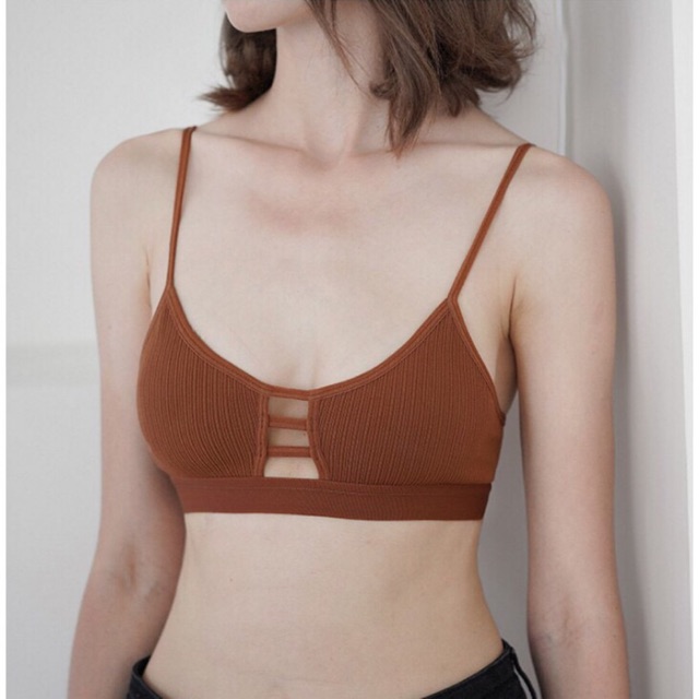 Áo Bralette Cotton Gân Tăm Mã Mới 8882