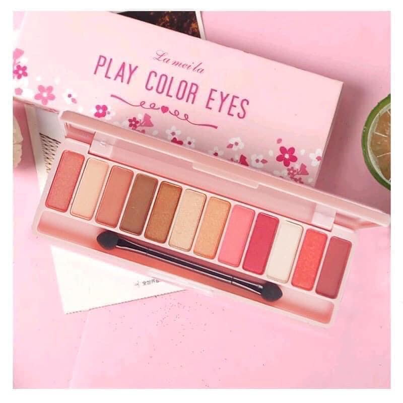 Phấn Mắt LAMEILA Play Color Eyes 12 ô Màu Sắc Ngọt Ngào - Mẫu Màu Đẹp -Mỹ Phẩm Nội Địa Chính Hãng