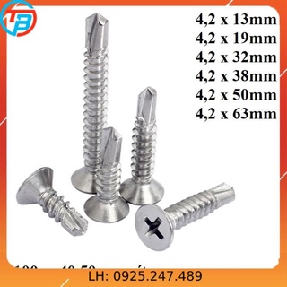 Vít tự khoan đầu bằng, đầu côn chìm cáp thép sài gòn