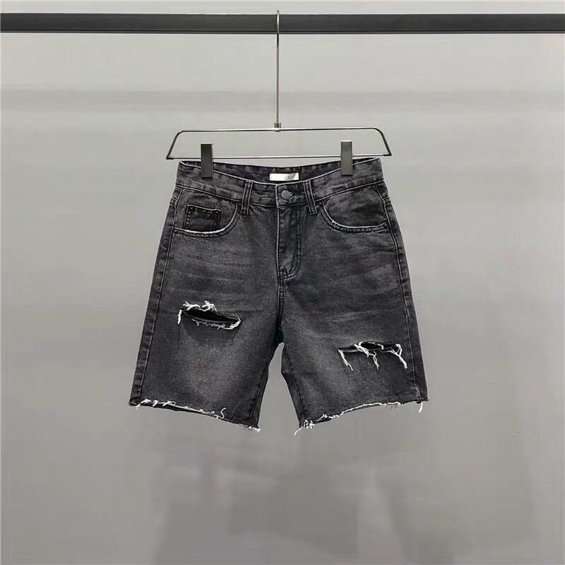 [Mã SKAMSALEP6 giảm 10% TỐI ĐA 100K đơn150K] Short jean 2 màu wast line rách 2 bên ( Có hình thật ) | WebRaoVat - webraovat.net.vn