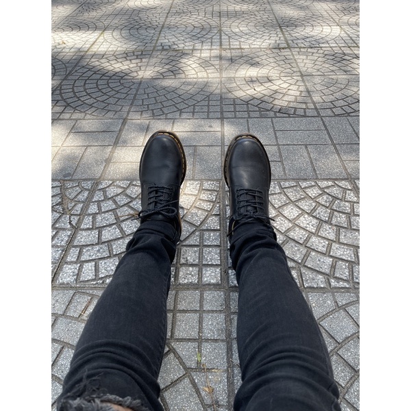 Giày da Dr.martens 8053 black da smooth 2022 bảo hành 24 tháng da bò thật