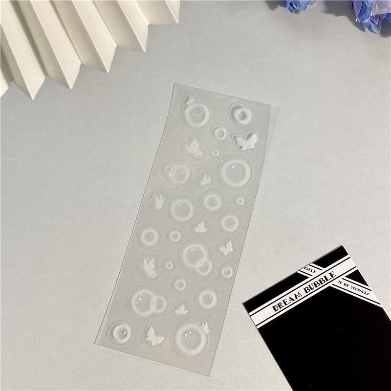 Miếng Dán Trong Suốt Nhỏ In Họa Tiết Thần Tượng Dùng Trang Trí Phông Nền Chụp Ảnh