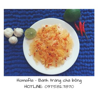 Bánh tráng chà bông vị ruốc hành phi