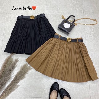 Chân váy xếp li kèm đai + 2% phí shopee