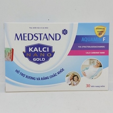 MEDSTAND KALCI NANO GOLD – Bổ sung kalci cho bà bầu, giúp xương và răng chắc khoẻ