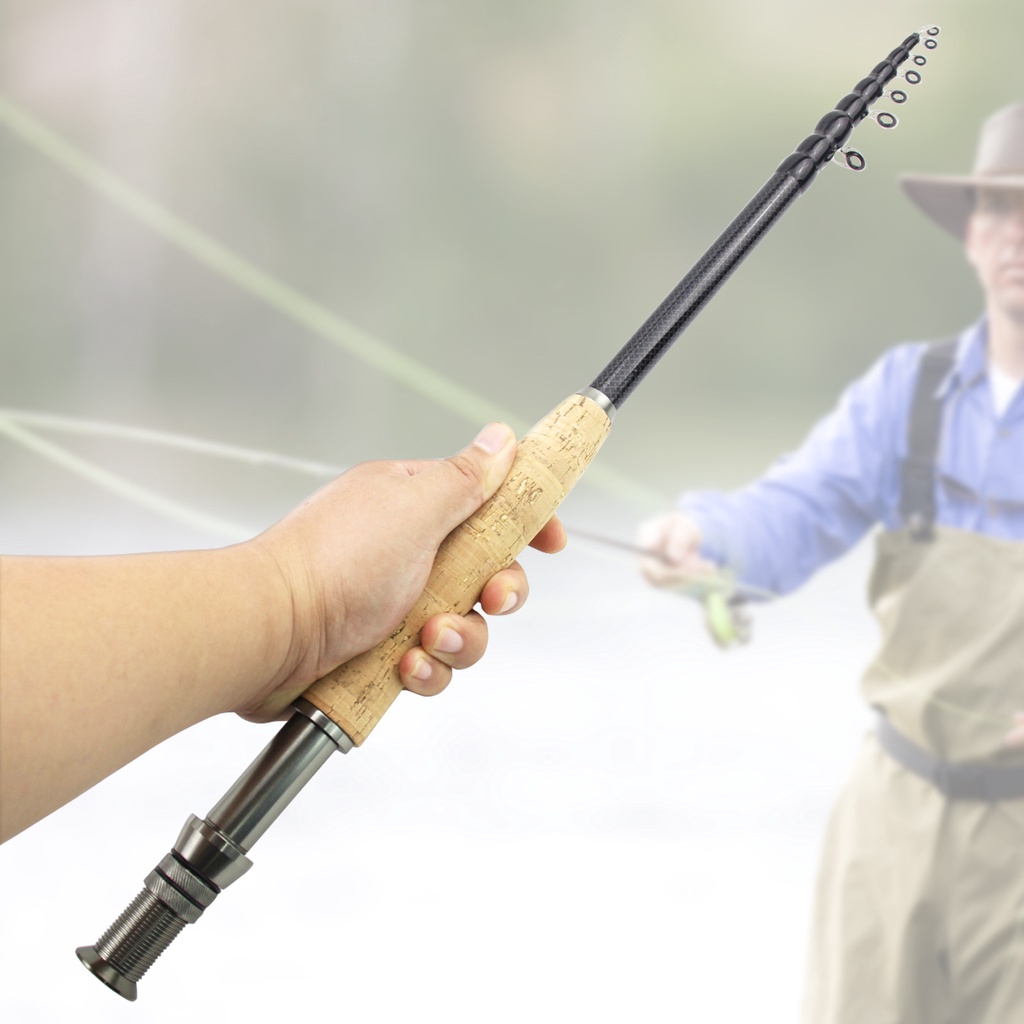 Cần Câu Cá  Sợi Carbon Telescopic Fly Fishing Rod 7ft-9ft