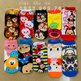 Tất Vớ chân hoạt hình disney tsum tsum, chipmunk, lotso