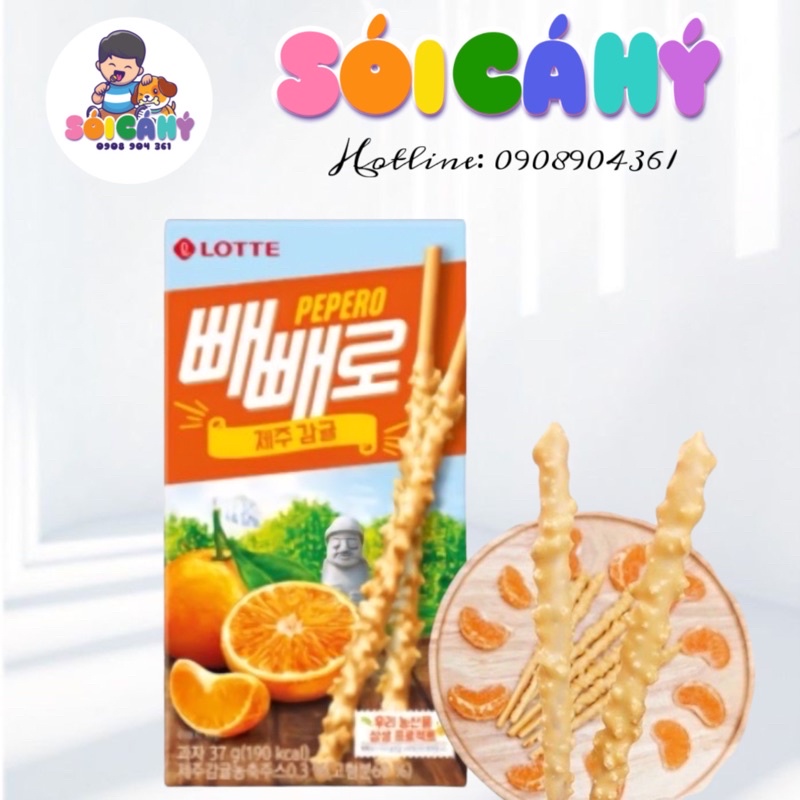 Bánh Pepero Vị Quýt Từ Đảo Jeju (Vị Mới Gần Đây Ở Hàn Quốc)