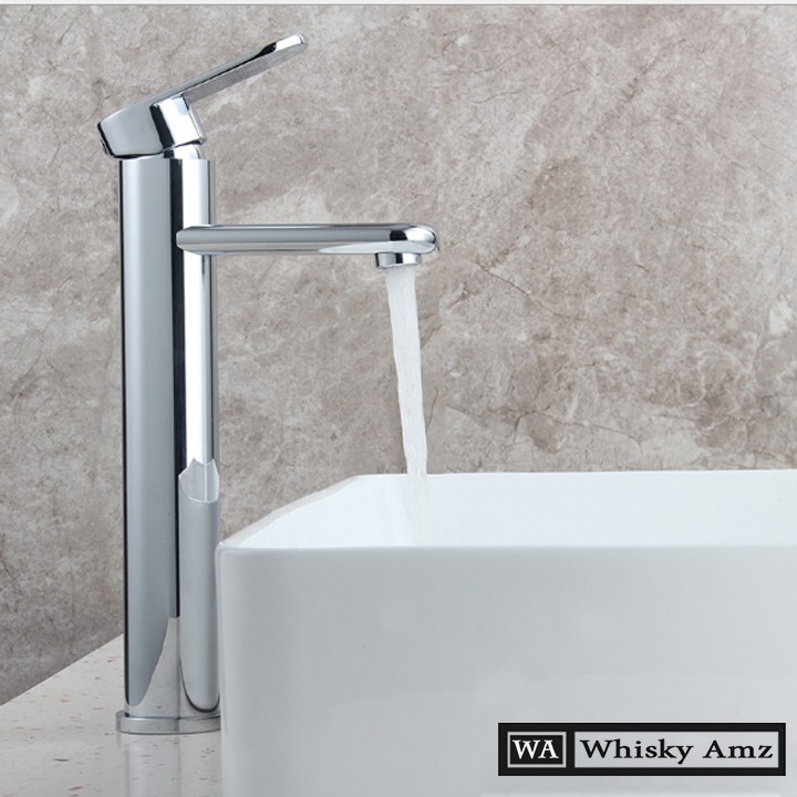 Vòi lavabo đồng mạ crom sáng bóng kb 4110C cao 30 cm  hàng cao cấp bảo hành 3 năm .