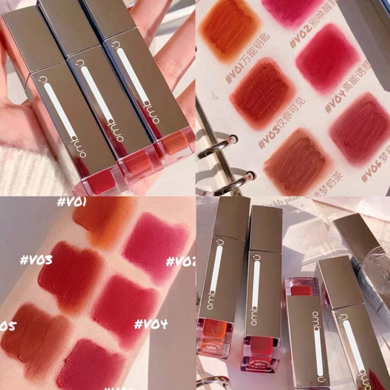 Set 6 Son Môi Lâu Trôi Chống Thấm Nước Màu Sắc Tự Nhiên