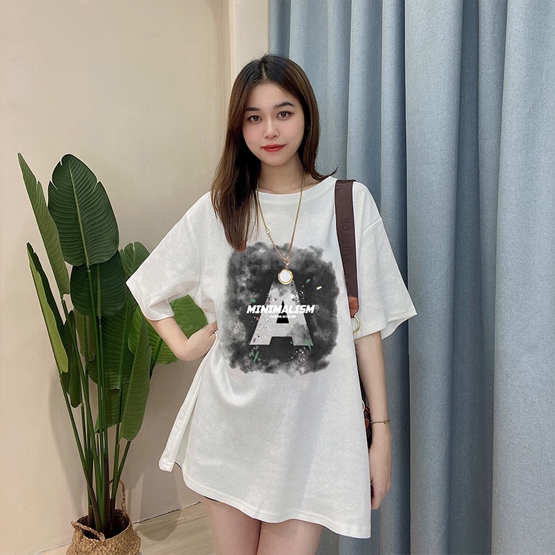 NRVP Áo Thun Cotton Tay Ngắn Cổ Tròn Thời Trang Mùa Hè Phong Cách Hàn Quốc Mới