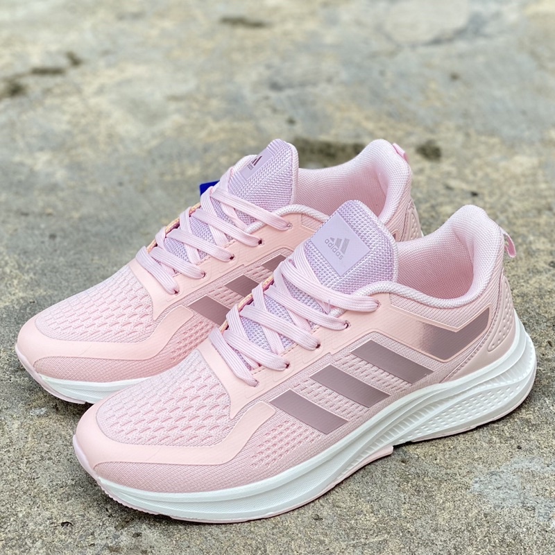 [fullbox] Giày thể thao kem hồng nữ, giày chạy bộ, giày tập gym, giày runing