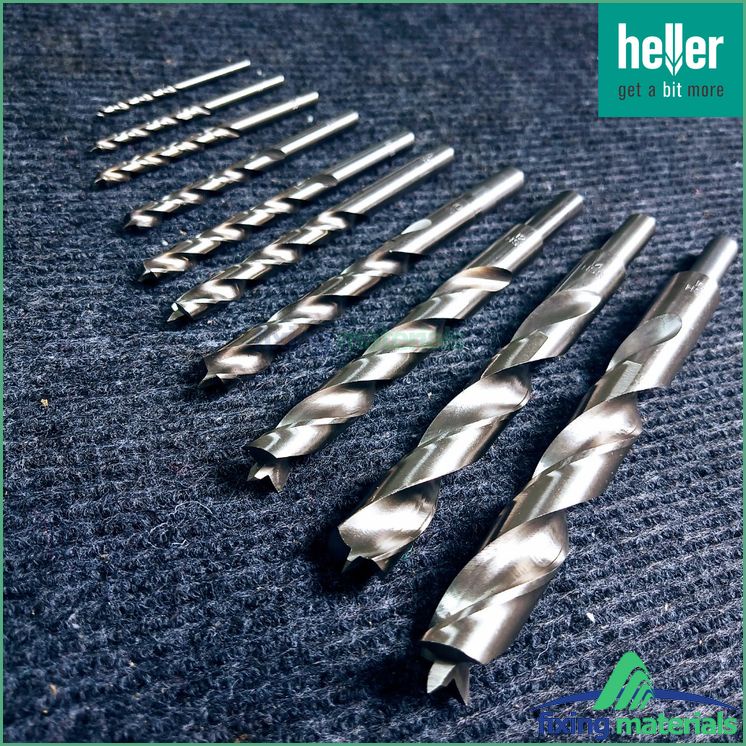 Mũi khoan gỗ HELLER HSS TURBO chất lượng cực kỳ tốt, khoan rất nhanh và không bị  cháy mũi, lỗ khoan tròn và mượt.