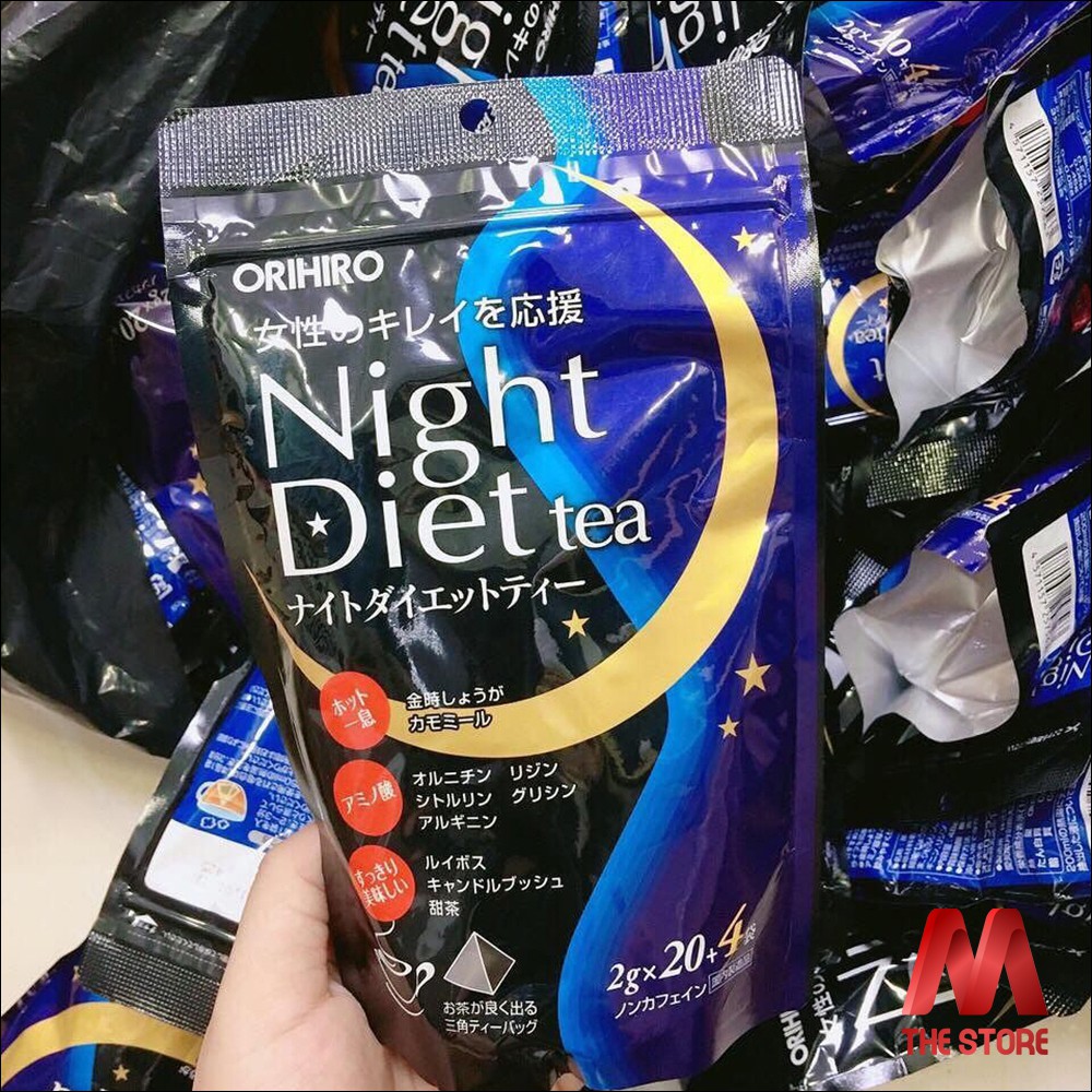 Trà đêm Orihiro Night Diet Tea Nhật Bản (túi 20 gói)