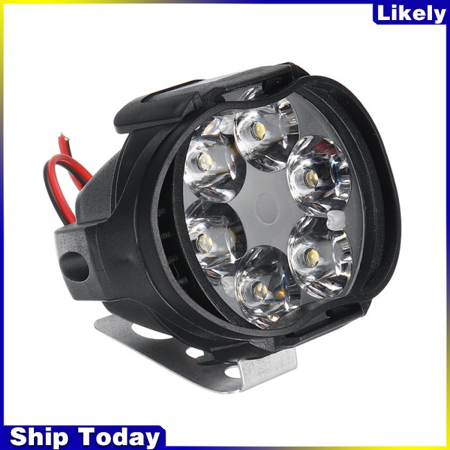 Đèn Pha 6 Bóng Led Độ Sáng Phụ Trợ Cao Dành Cho Xe Mô Tô/Xe Hơi