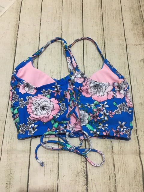 Áo bikini hai mảnh hoa hồng xanh UV protection, | BigBuy360 - bigbuy360.vn