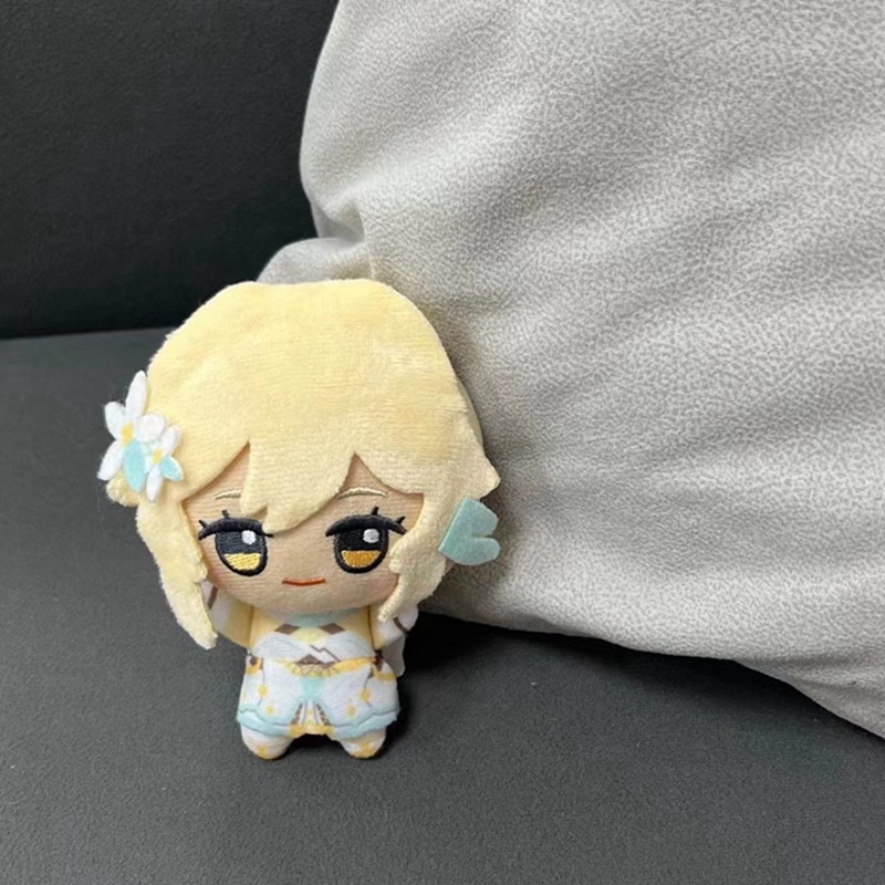 Móc Khóa Búp Bê Nhồi Bông Mini 10cm Genshin Va Chạm Tartaglia Zhong Li Fischl