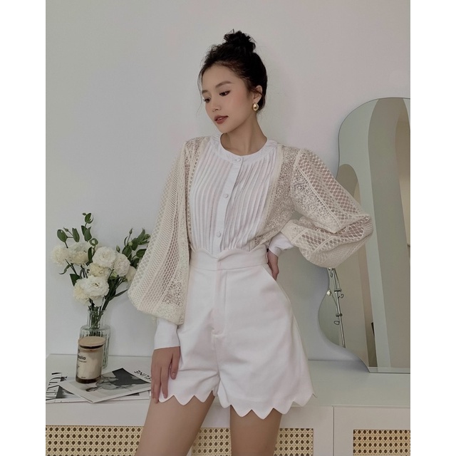Sơmi phối ren - Hannie Shirt | BigBuy360 - bigbuy360.vn