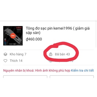Tông đơ sạc pin kemei1996