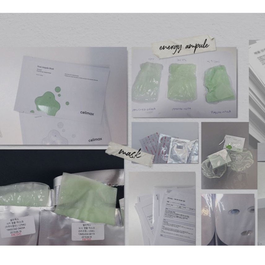 Mặt nạ sáng mịn da CELIMAX Ampoule Noni Noni Energy Chăm sóc da chất lượng cao 5 Miếng/10 Miếng