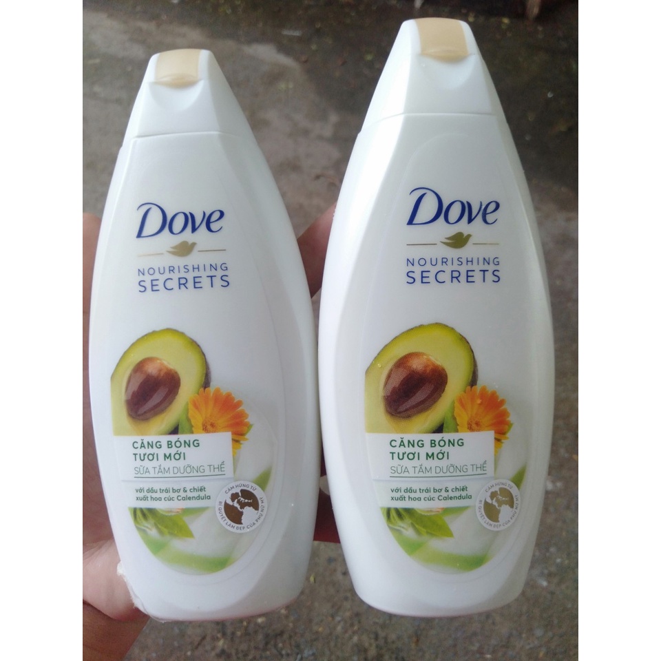 Set 2 chai Sữa tắm Dove 180g