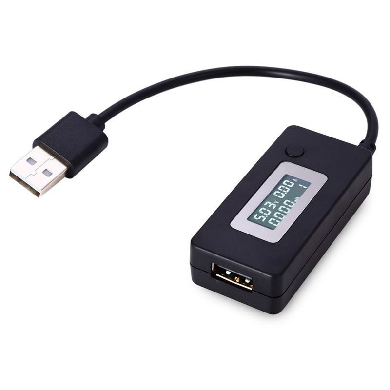 Máy dò USB đo dòng điện sạc với màn hình hiển thị LCD cao cấp