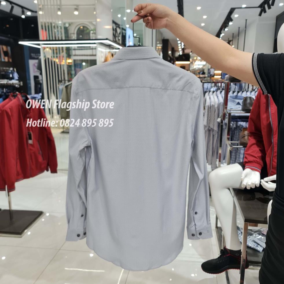 OWEN -  Áo sơ mi nam dài tay dáng SLIMFIT sợi Cafe - Mã AS23330D - OWEN Flagship Store