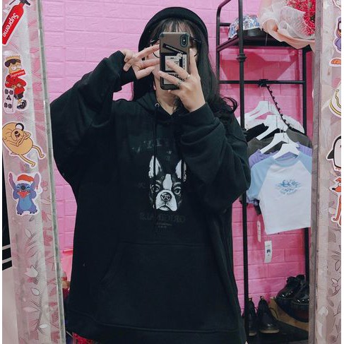 Áo Hoodie Nam Nữ Nỉ Bông Chó Brooklyn Unisex