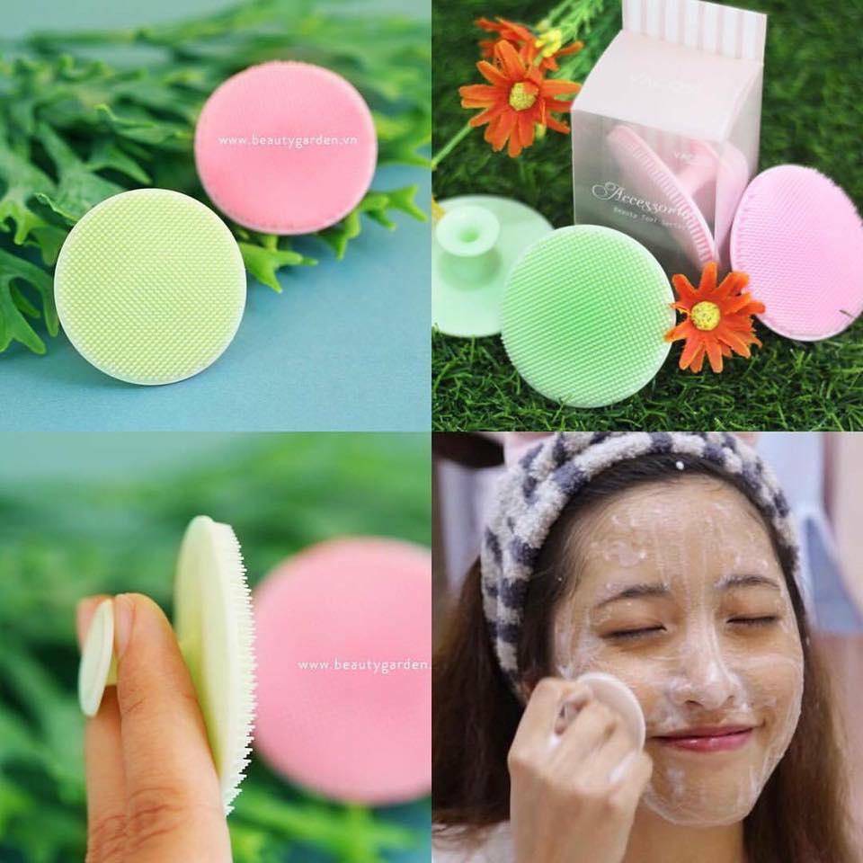 Miếng Rửa Mặt Silicone VACOSI SILICONE CLEANSING PAD - DC04 Hộp 1 cái