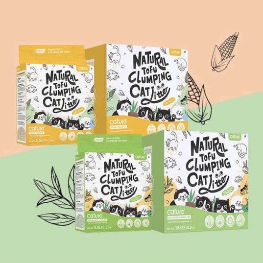 Cát hữu cơ đậu phụ/cát đậu nành Cature 6lit-2kg4- Nature Tofu cat litter