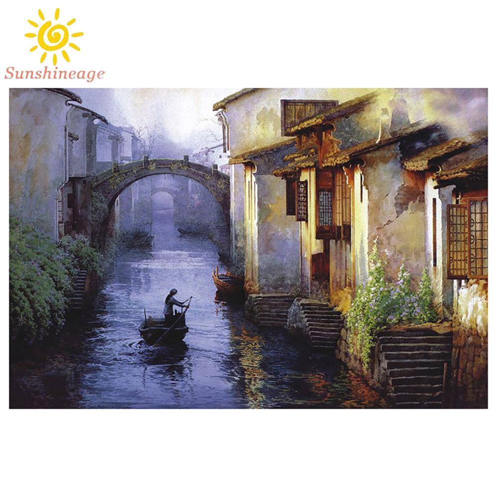 Bộ Xếp Hình Gồm 1000 Miếng Phát Sáng Nhiều Màu Sắc Cho Người Lớn Và Trẻ Em