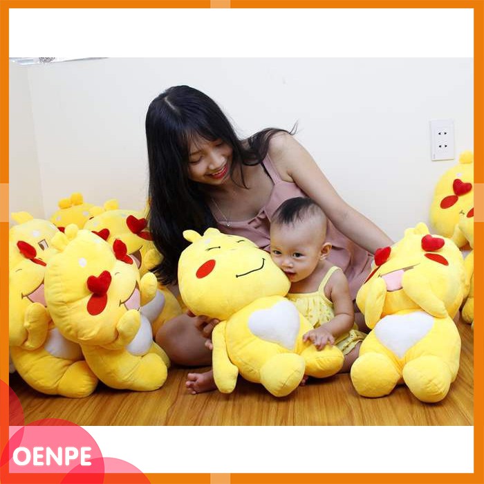 Gấu khủng long cánh vàng 50cm - Gấu Bông cute - Mẫu mới