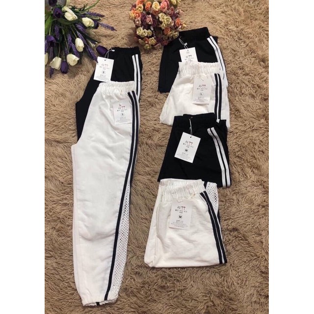 Quần bom đũi pha lưới bo gấu phong cách | BigBuy360 - bigbuy360.vn