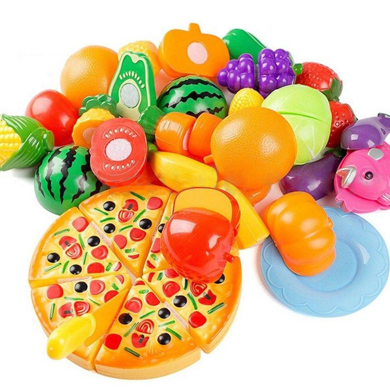 Bộ 24 đồ chơi cắt hoa quả bằng nhựa vui nhộn cho bé
