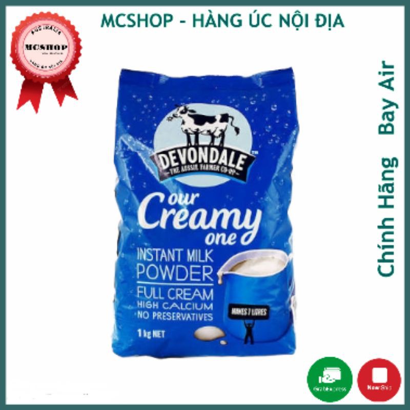 Sữa Devondale Nguyên Kem 1kg sữa tươi dạng bột Chính Hãng